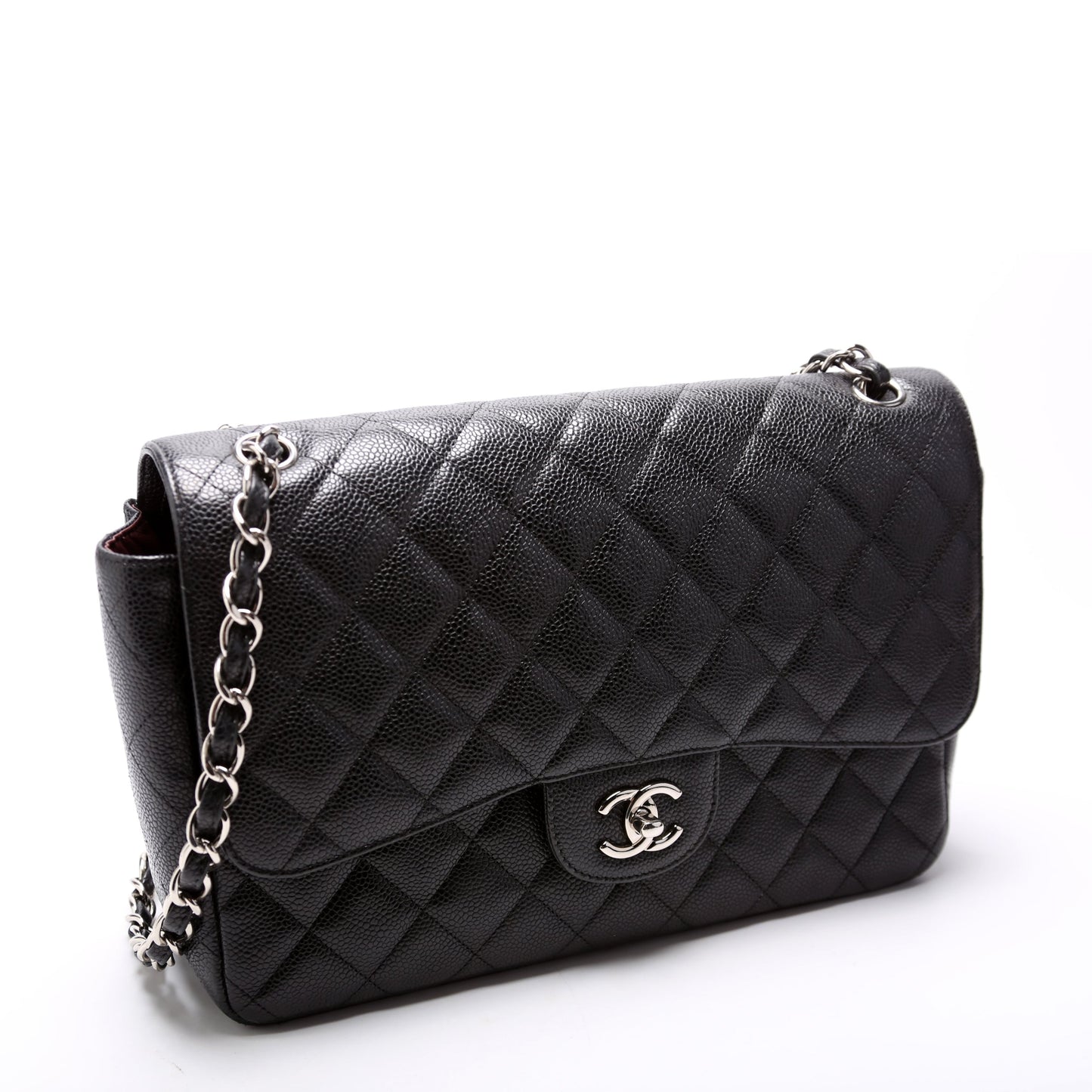 Classic Flap Jumbo Caviar 17-20M Black