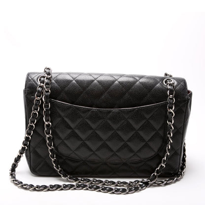 Classic Flap Jumbo Caviar 17-20M Black