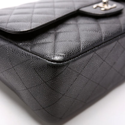 Classic Flap Jumbo Caviar 17-20M Black