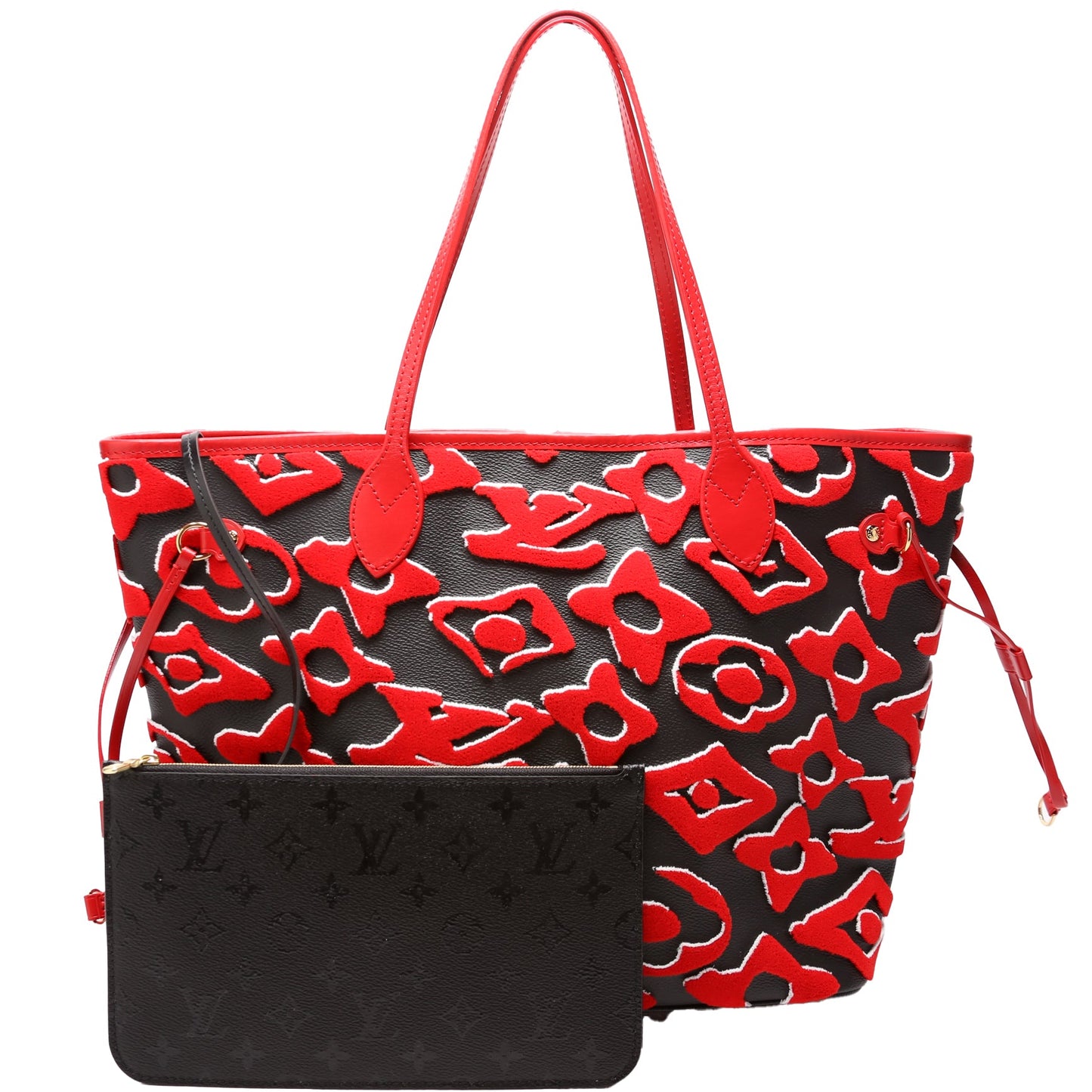 LV Urs Fischer Neverfull MM with Wallet Tufted Monogram