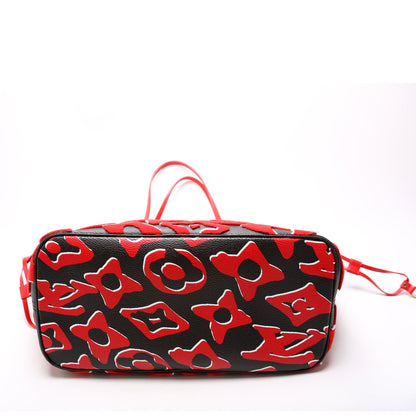 LV Urs Fischer Neverfull MM with Wallet Tufted Monogram