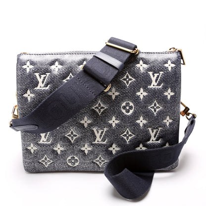 Coussin PM NM Denim Printed Lambskin