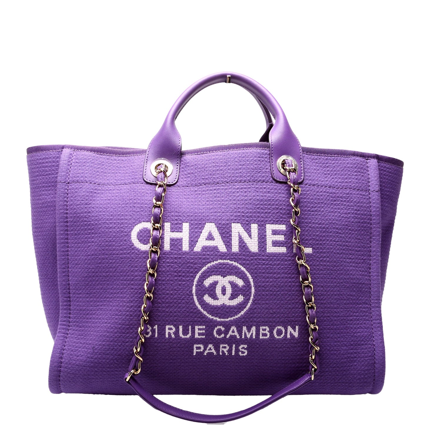 Deauville Canvas Tote Large Purple