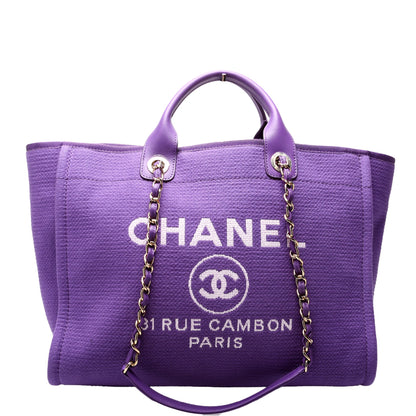 Deauville Canvas Tote Large Purple