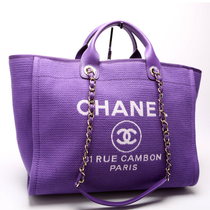 Deauville Canvas Tote Large Purple