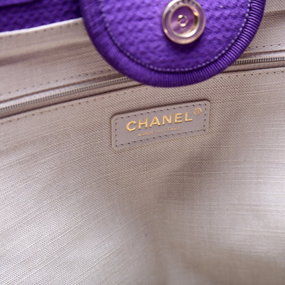 Deauville Canvas Tote Large Purple