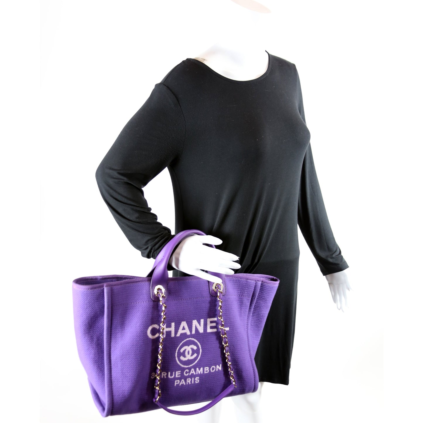 Deauville Canvas Tote Large Purple