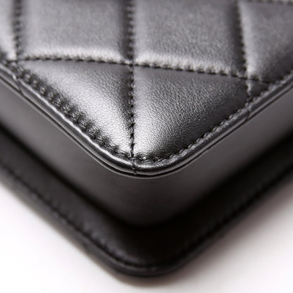 North South Flap Bag Pearl/Resin CC Quilted Lambskin 30M