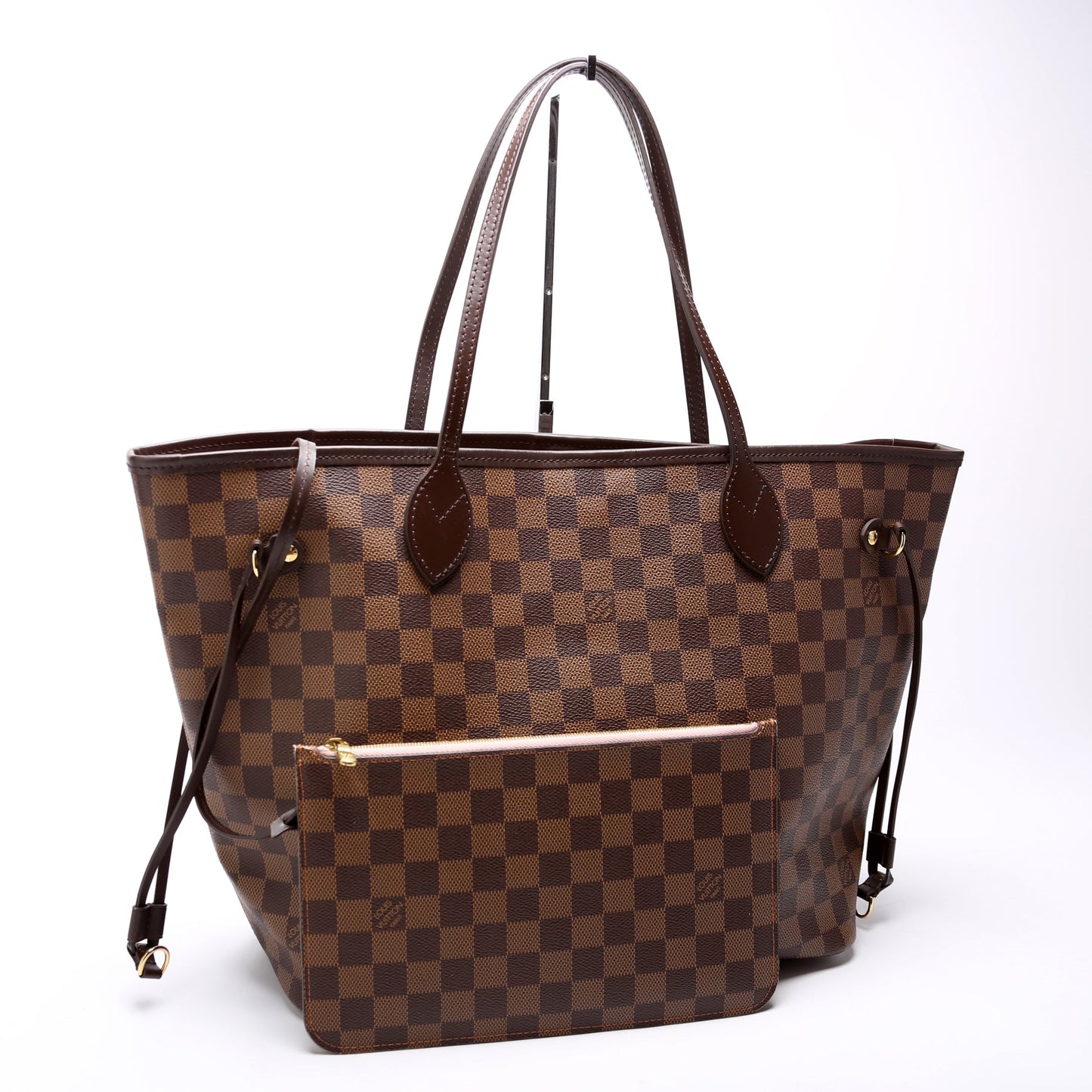 Neverfull W/Wallet MM Damier Ebene Pink