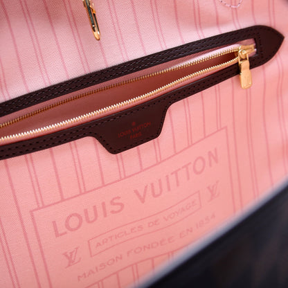 Neverfull W/Wallet MM Damier Ebene Pink