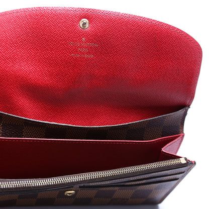 Louis-Vuitton Emilie Wallet Damier Ebene