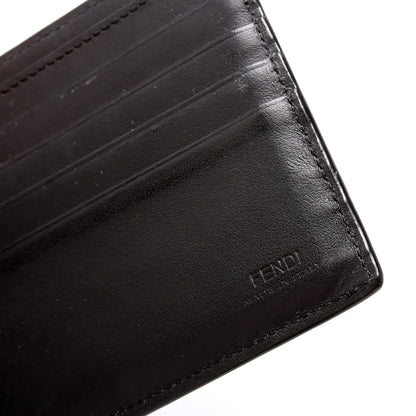 7M0169 FF Embossed Bifold Wallet Brown/Black