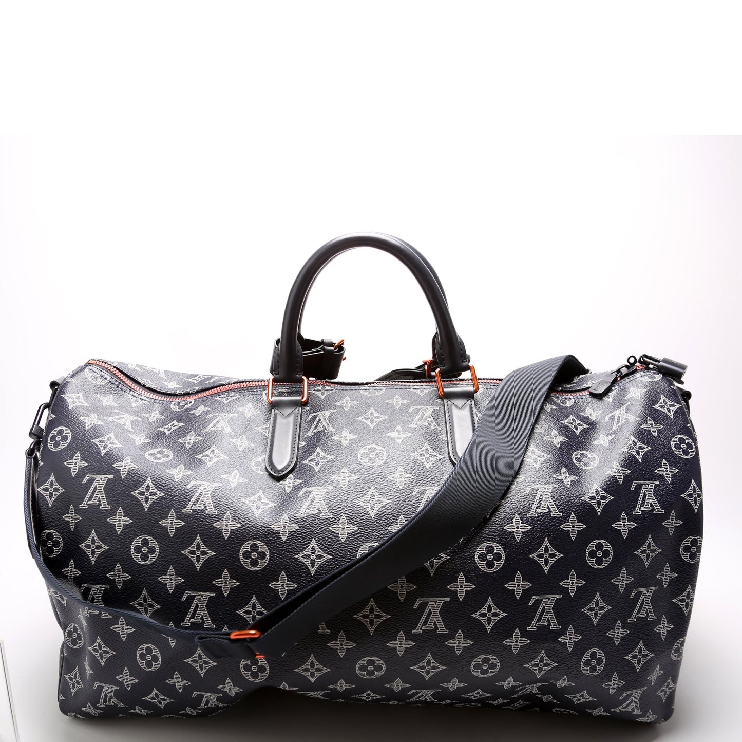 Keepall 50 Bandouliere Upside Down Monogram Navy