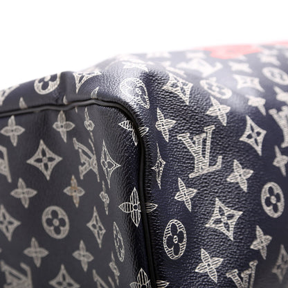 Keepall 50 Bandouliere Upside Down Monogram Navy