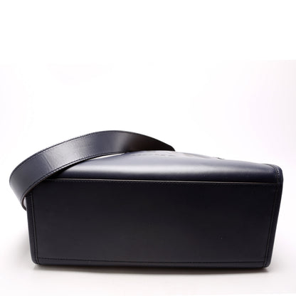 Sunshine Shopper Medium Leather Navy
