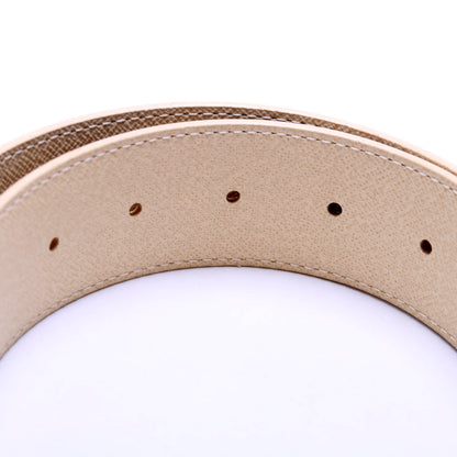 LV Initiales 40MM Reversible Leather/Damier Azur Belt Size 80/32