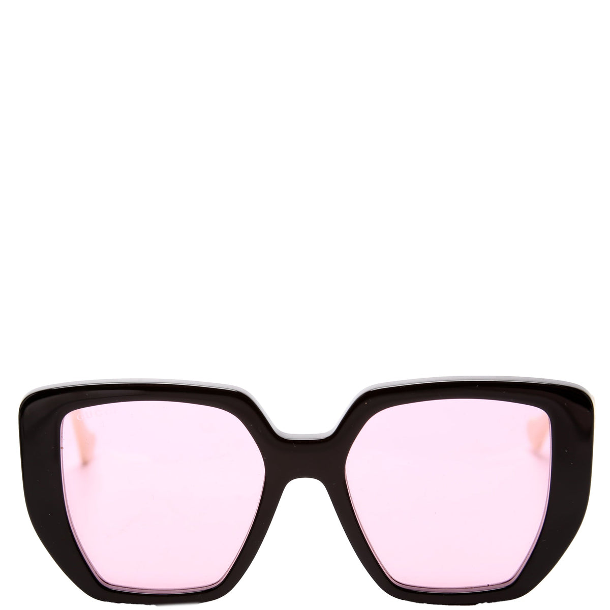 GG0956S Double G Oversized Rectangle Sunglasses Black/Cream
