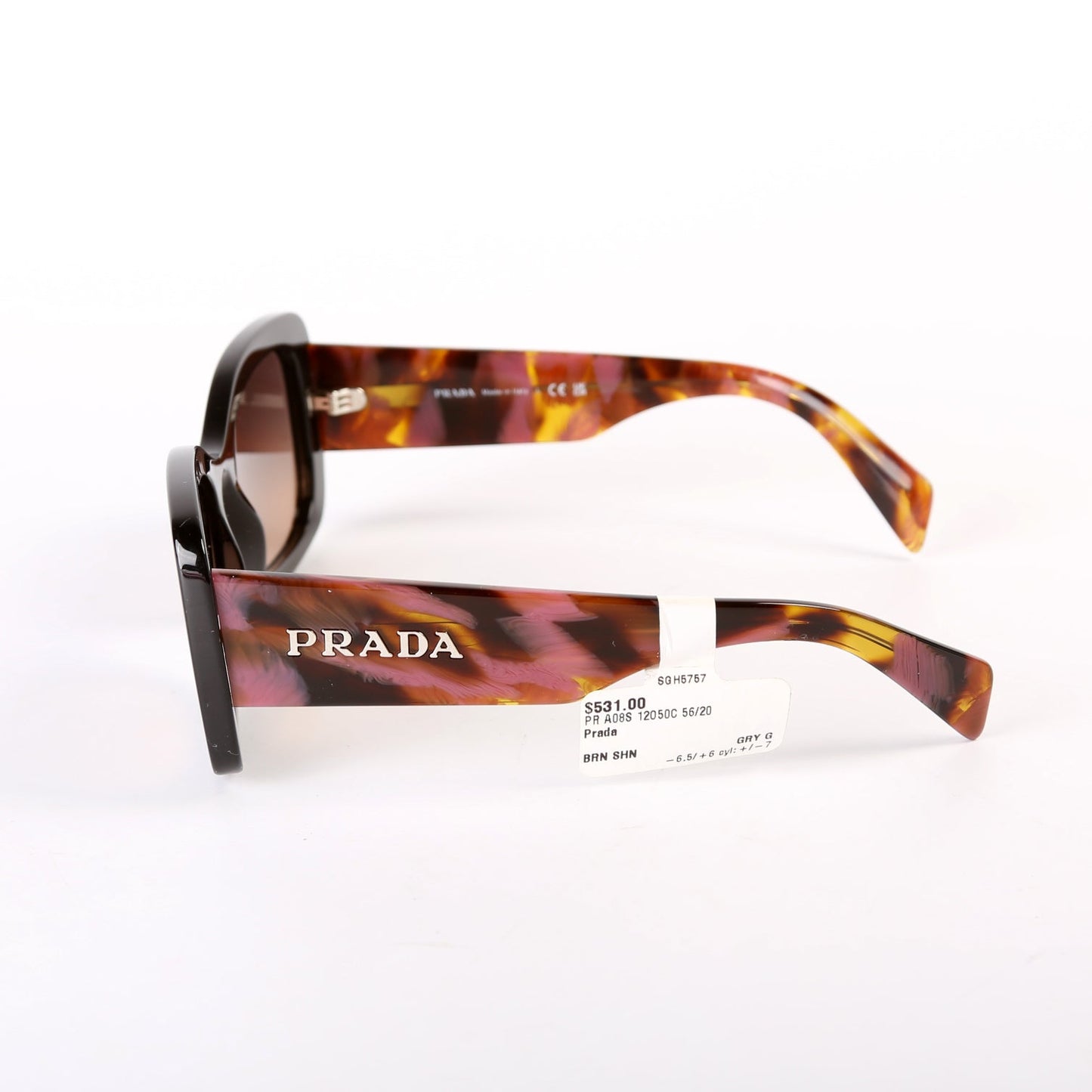 SPR A08 Square Sunglasses Black/Multicolor