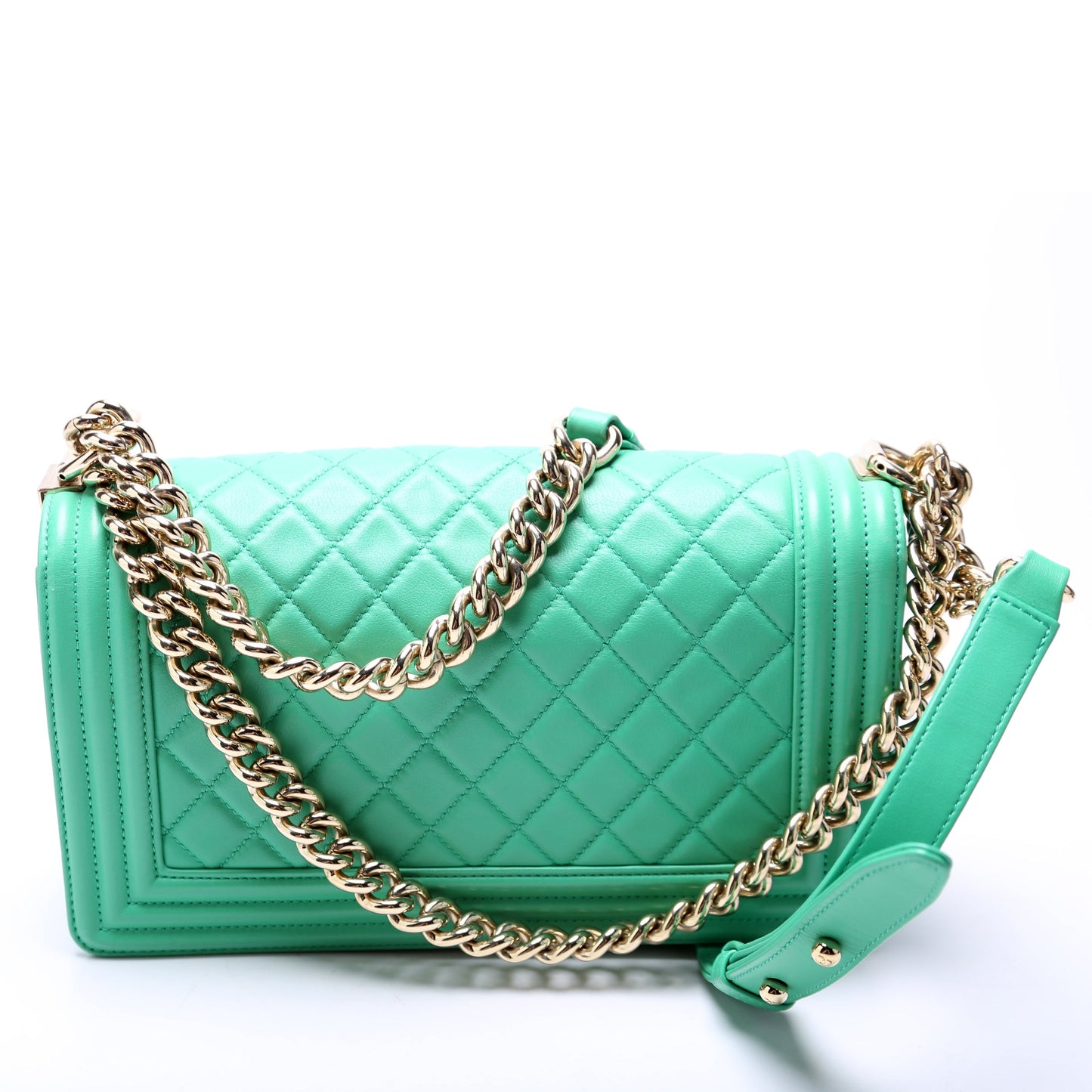 Boy Flap Medium Old Lambskin 21-25M Green