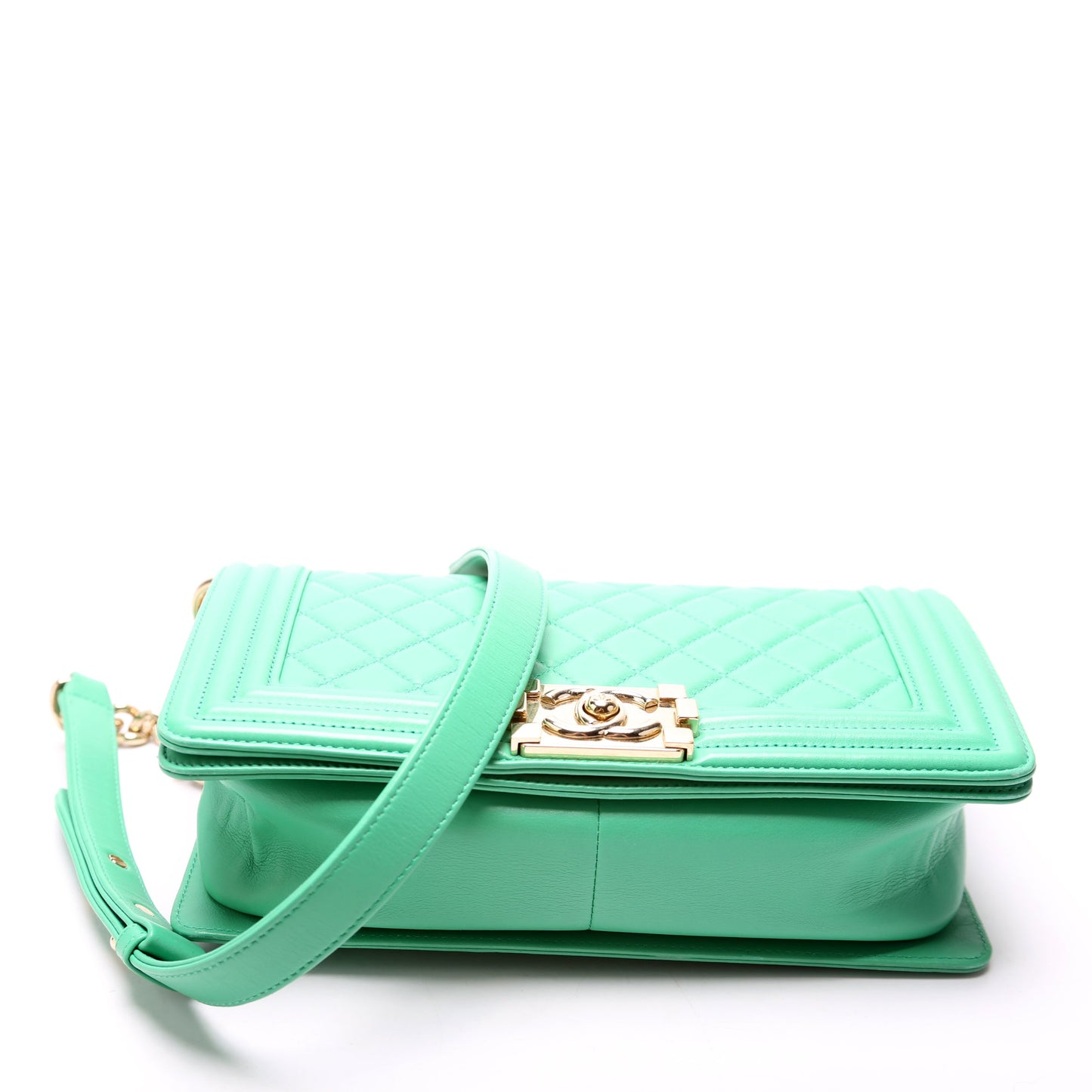 Boy Flap Medium Old Lambskin 21-25M Green