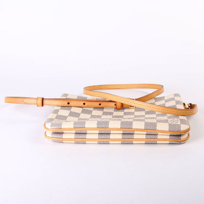 Louis-Vuitton Double Zip Pochette Azur