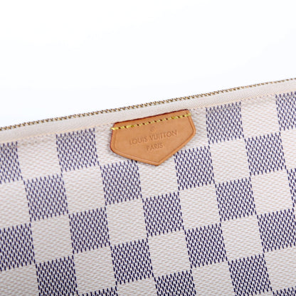 Louis-Vuitton Double Zip Pochette Azur