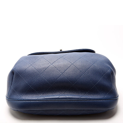 CC Flap Drawstring Backpack Caviar 24M Blue