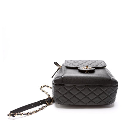 Zip Around Medium Backpack Caviar 26M Black