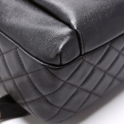 Zip Around Medium Backpack Caviar 26M Black