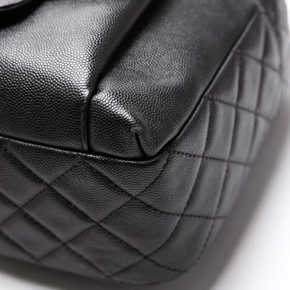 Zip Around Medium Backpack Caviar 26M Black