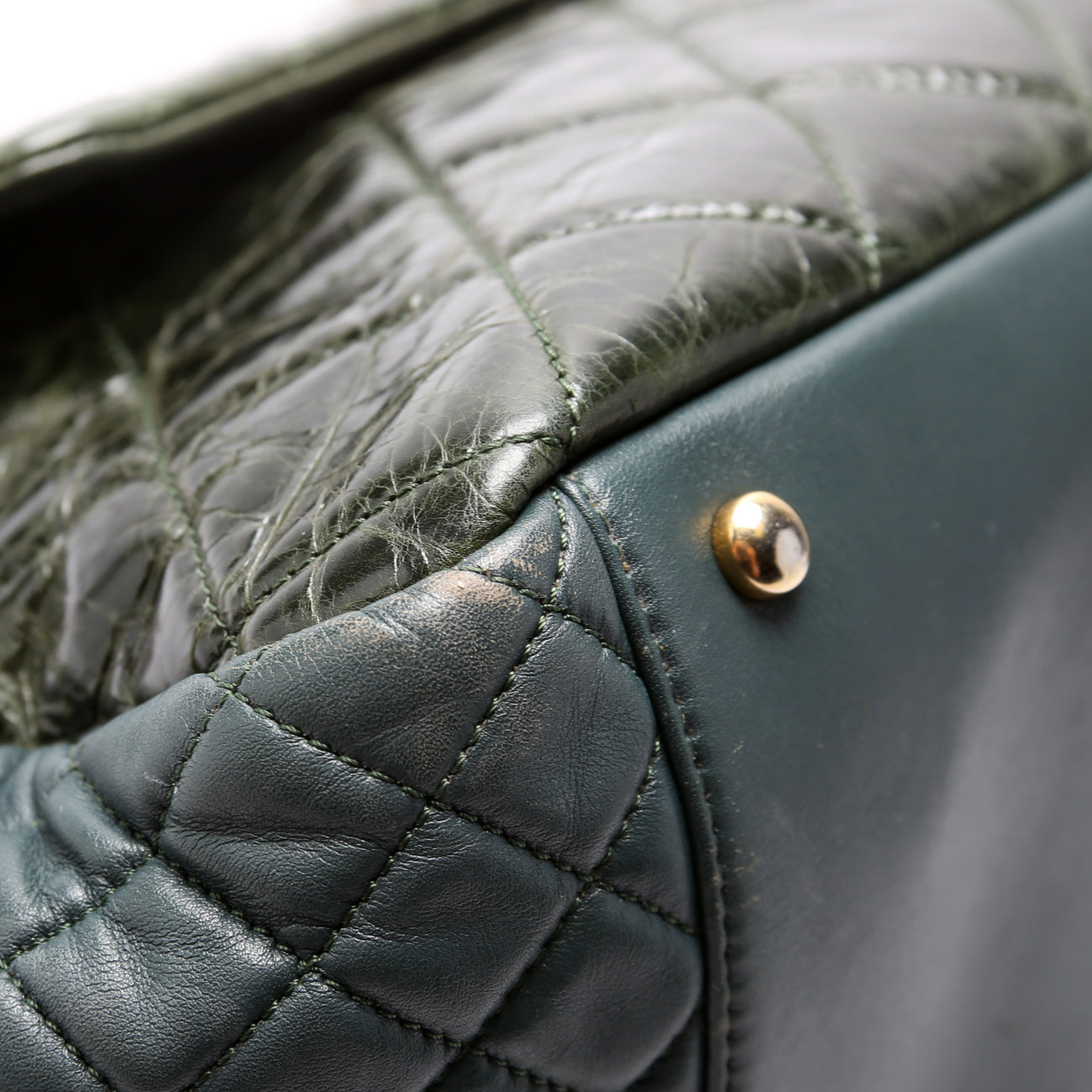 Reissue Accordion Flap Bag Quilted Aged Calfskin/Lambskin 15M