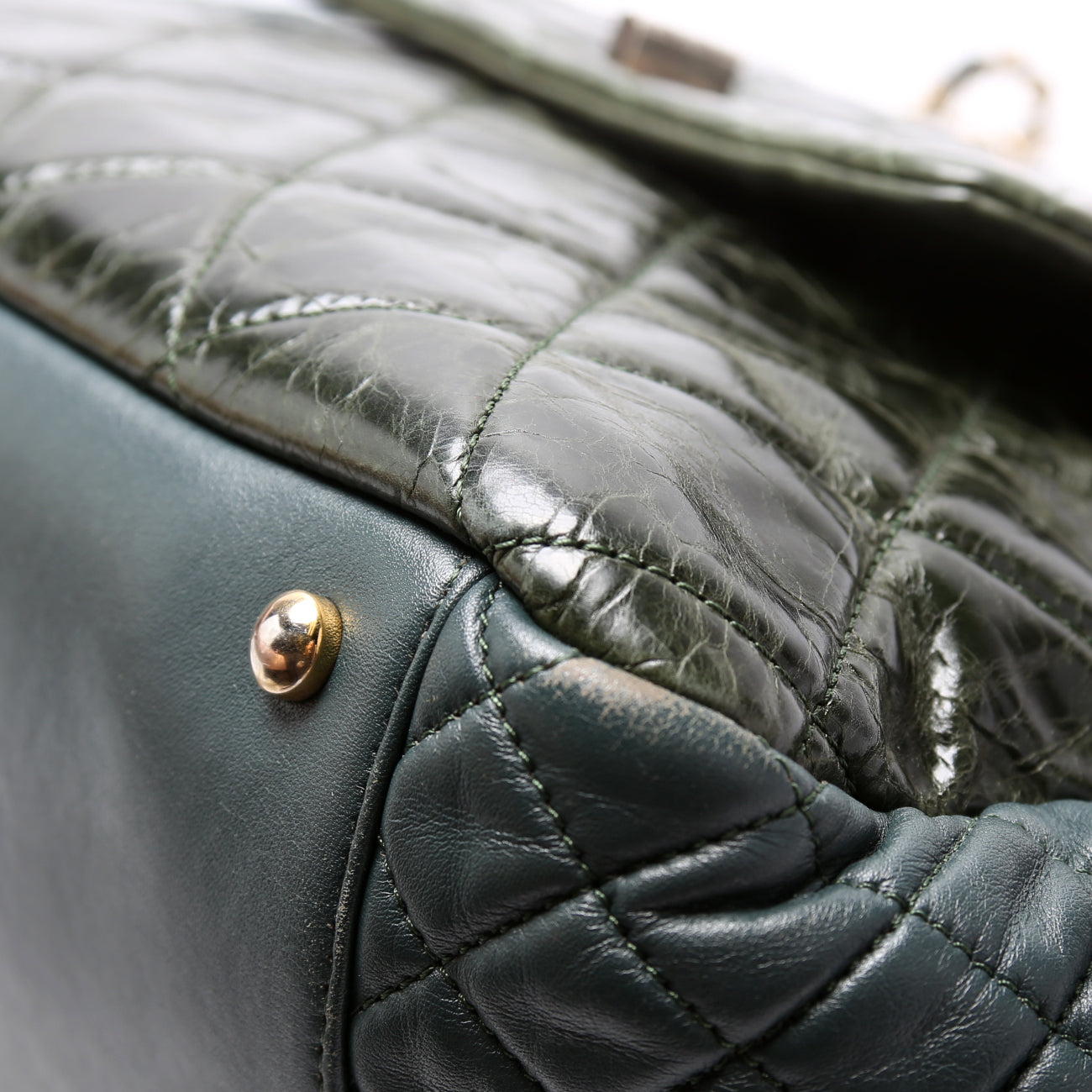 Reissue Accordion Flap Bag Quilted Aged Calfskin/Lambskin 15M