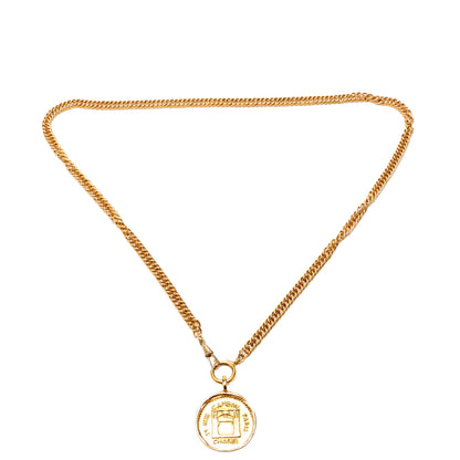 Rue Cambon Medallion Chain 80CM Vintage Belt Gold