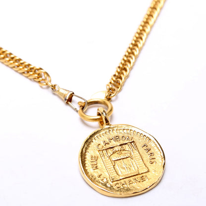 Rue Cambon Medallion Chain 80CM Vintage Belt Gold