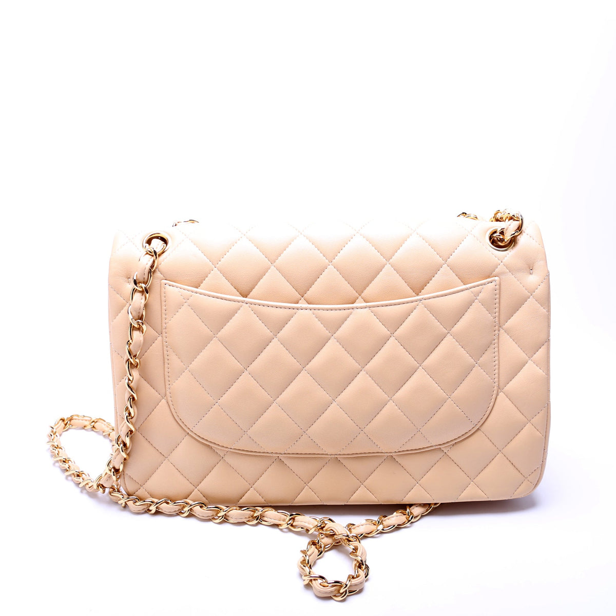 Classic Flap Jumbo Lambskin 26M Camel