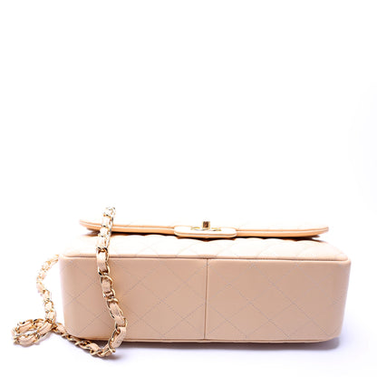 Classic Flap Jumbo Lambskin 26M Camel