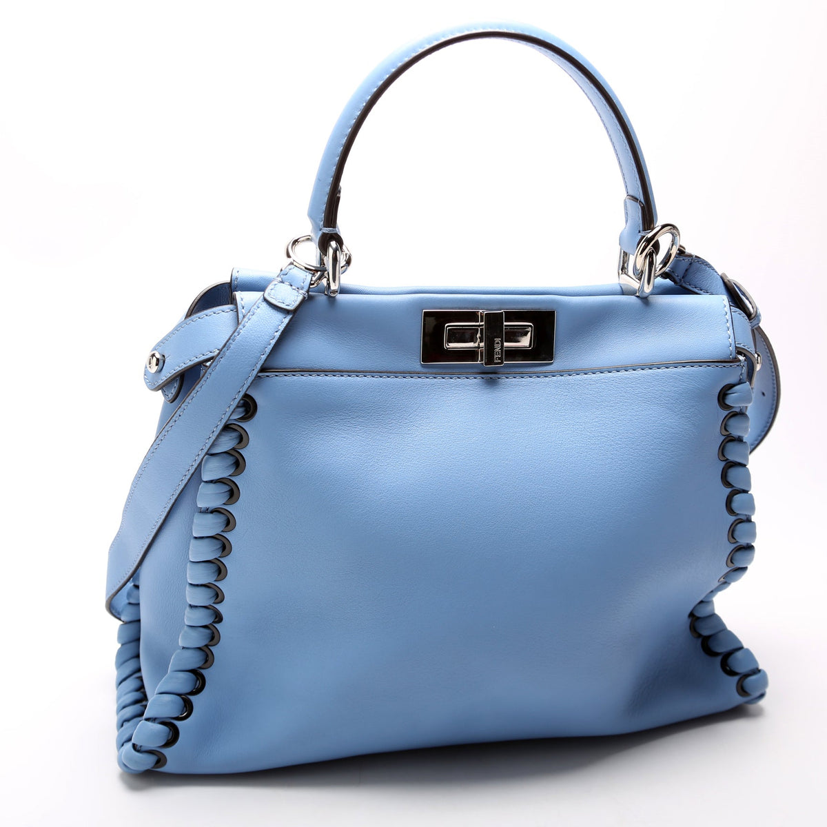 Peekaboo Leather Medium 8BN290 Blue