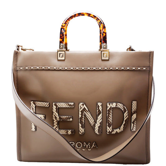 8BH386 Sunshine Shopper Medium Leather Grey