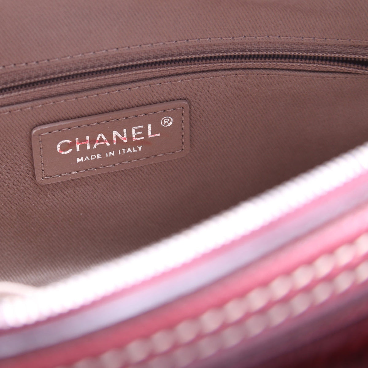 Paris Dallas Pony Hair/Leather Fringe Bowling Bag Burgundy