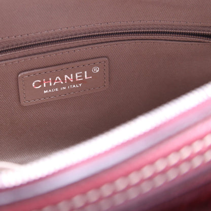 Paris Dallas Pony Hair/Leather Fringe Bowling Bag Burgundy