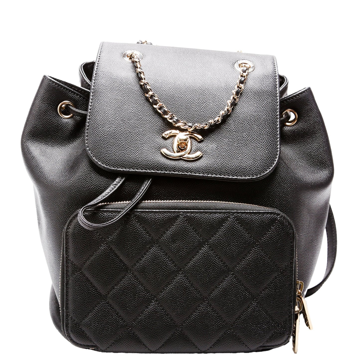 Chanel Business Affinity Backpack Caviar 24M Black