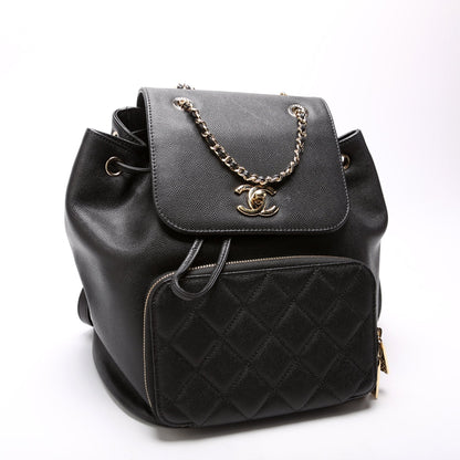 Chanel Business Affinity Backpack Caviar 24M Black