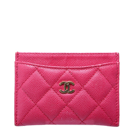 Classic Card Holder Caviar 31M Berry