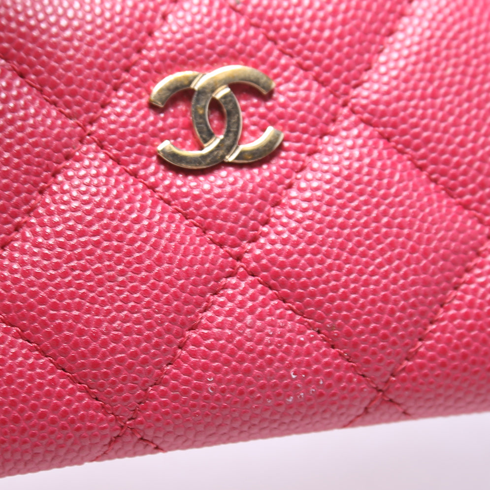 Classic Card Holder Caviar 31M Berry