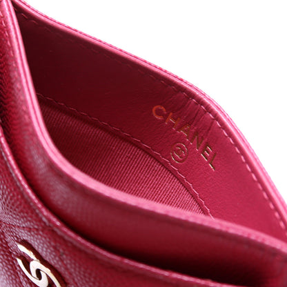 Classic Card Holder Caviar 31M Berry