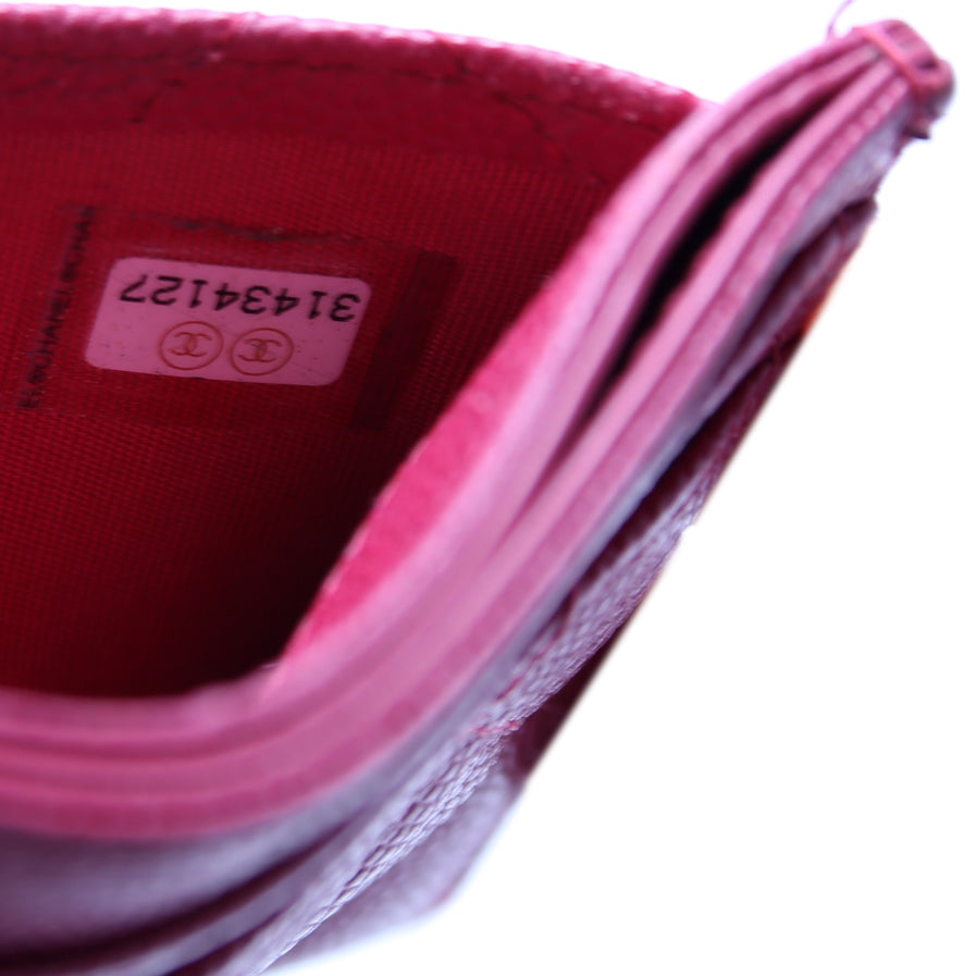 Classic Card Holder Caviar 31M Berry