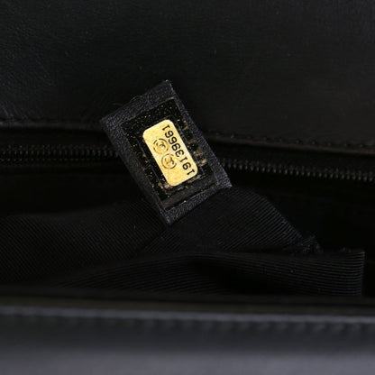 Boy Flap Medium New Patent 19M Black