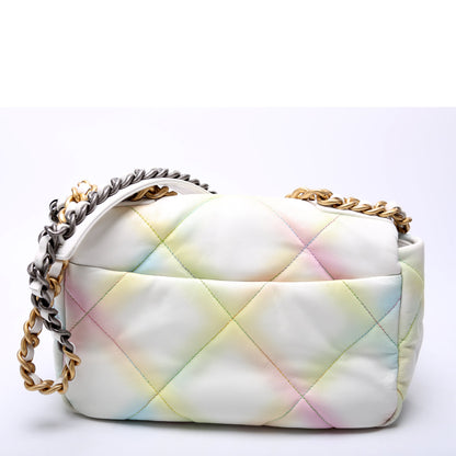 Quilted Goatskin 19 Medium Flap Multicolor RFID