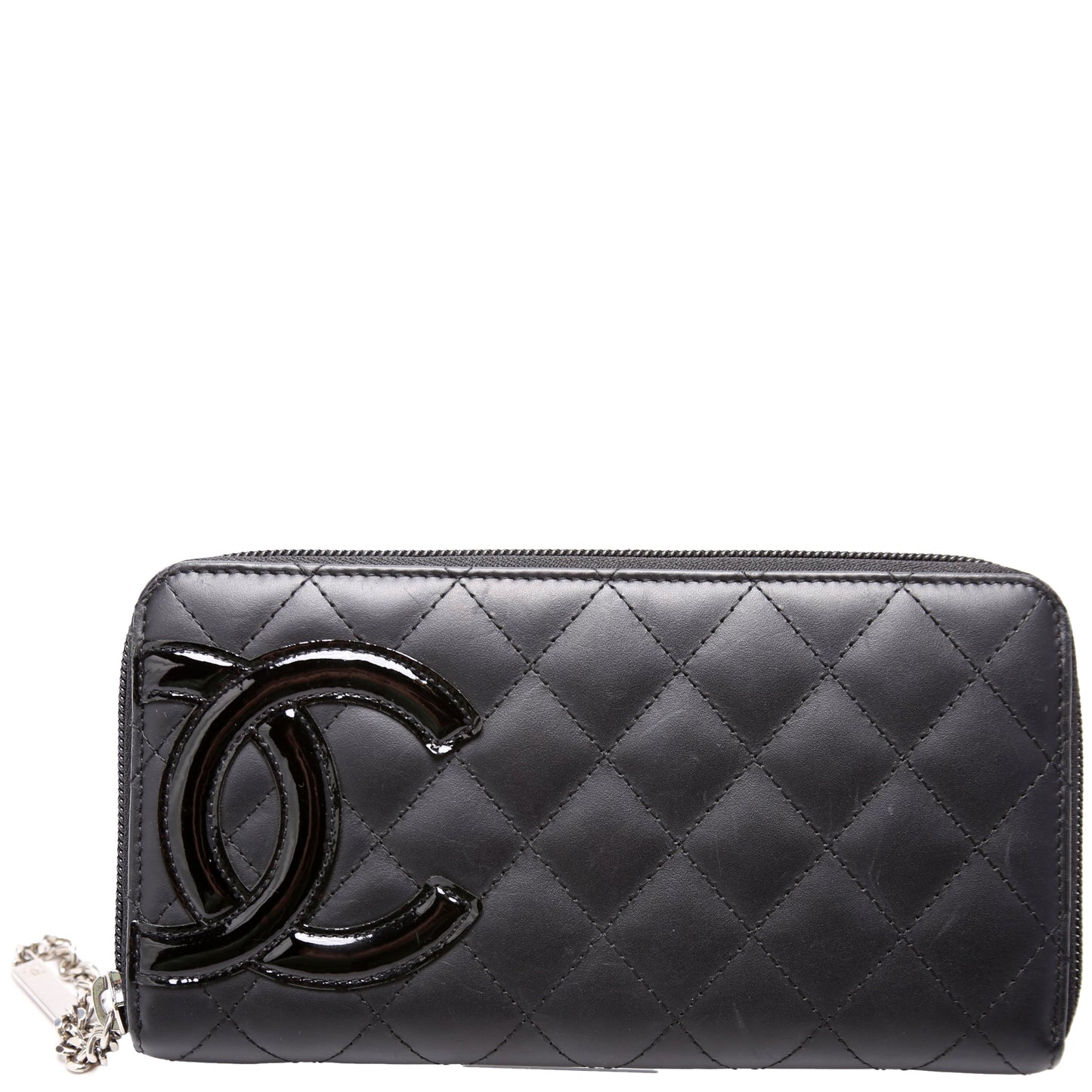 Cambon Ligne Zip Around Long Wallet Black