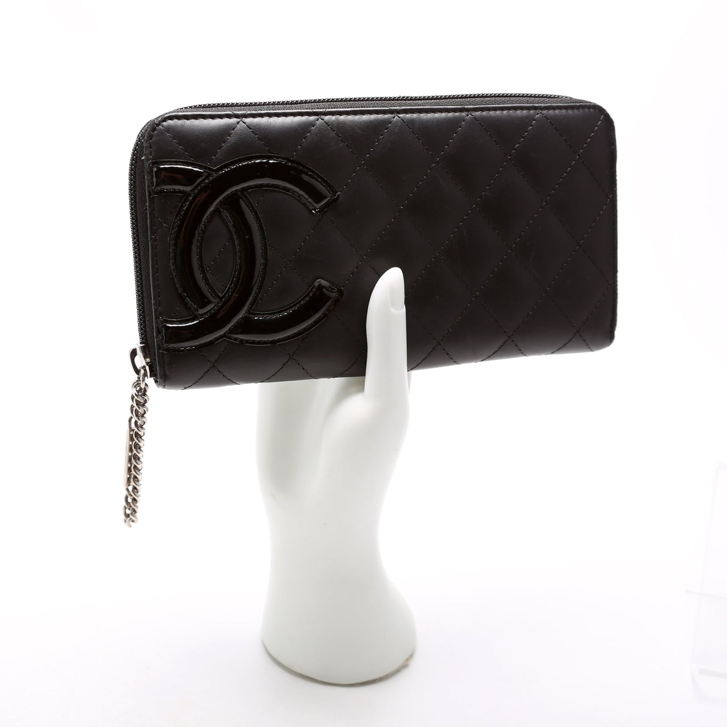 Cambon Ligne Zip Around Long Wallet Black